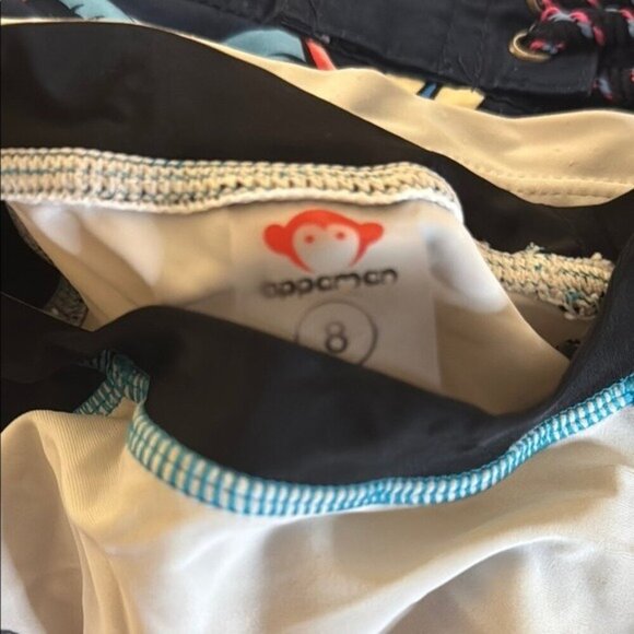 Appaman Boys Flamingo 8 Rash Guard & 7 Swim Trunks Set Beachwear Vacation Pool - Picture 5 of 8